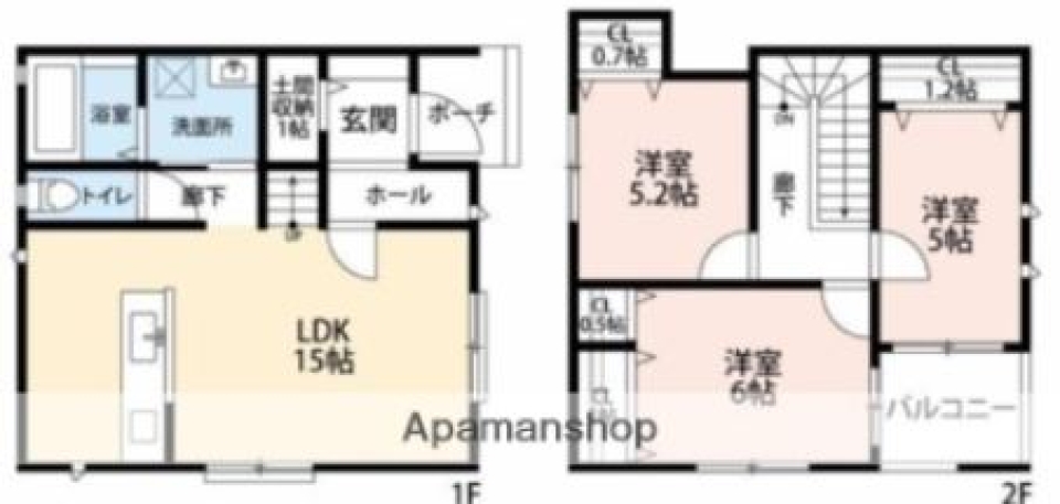 幸福をもたらすテラスハウスの間取り図