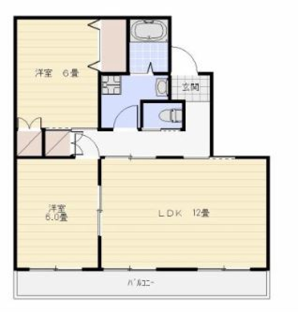 レトロとリノベの共存の間取り図