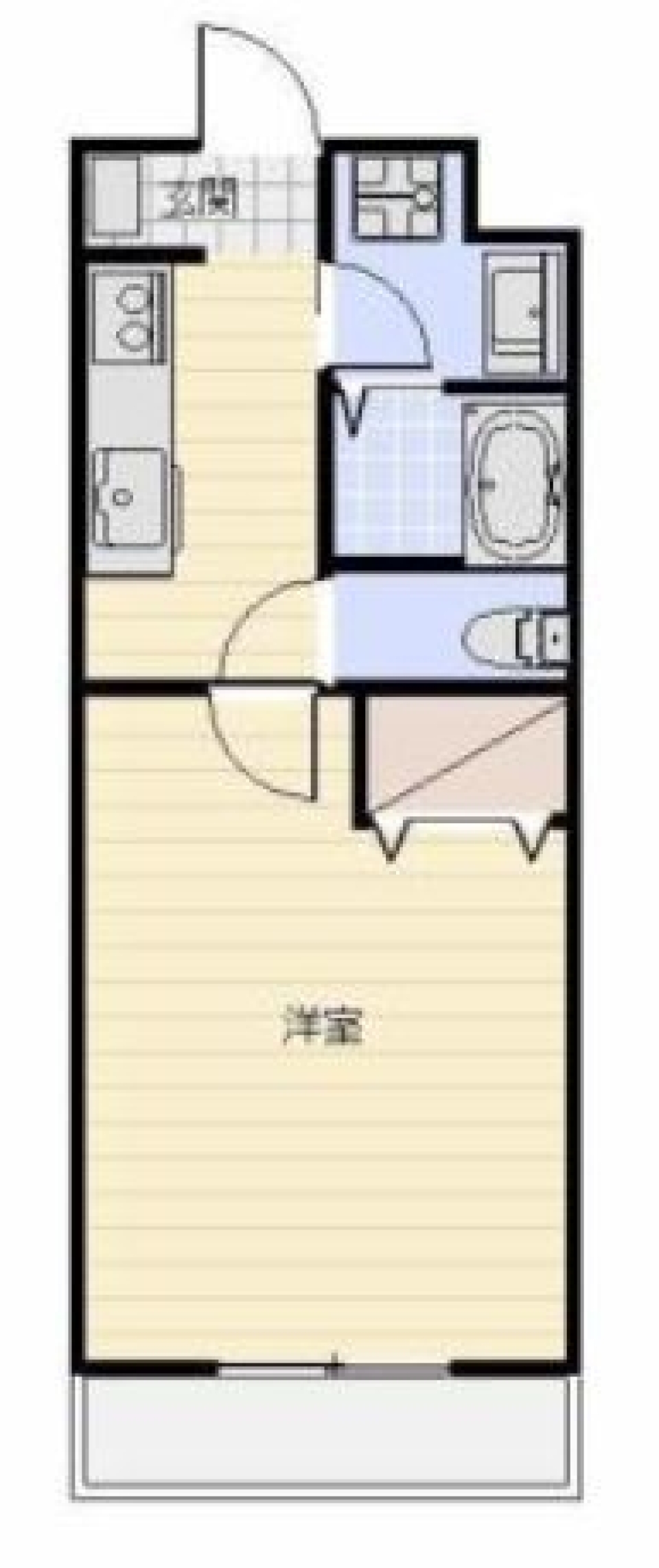 お気軽1人暮らし♪の間取り図