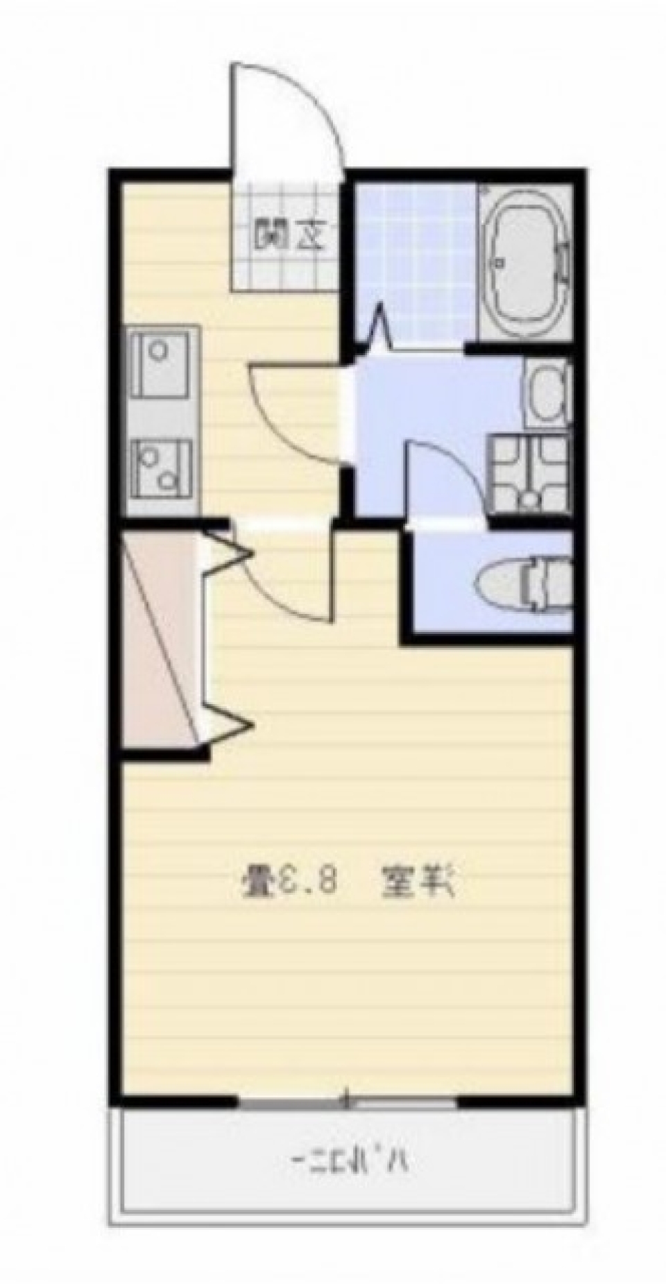 駅徒歩圏内！？一人暮らしはこちらの部屋から。の間取り図