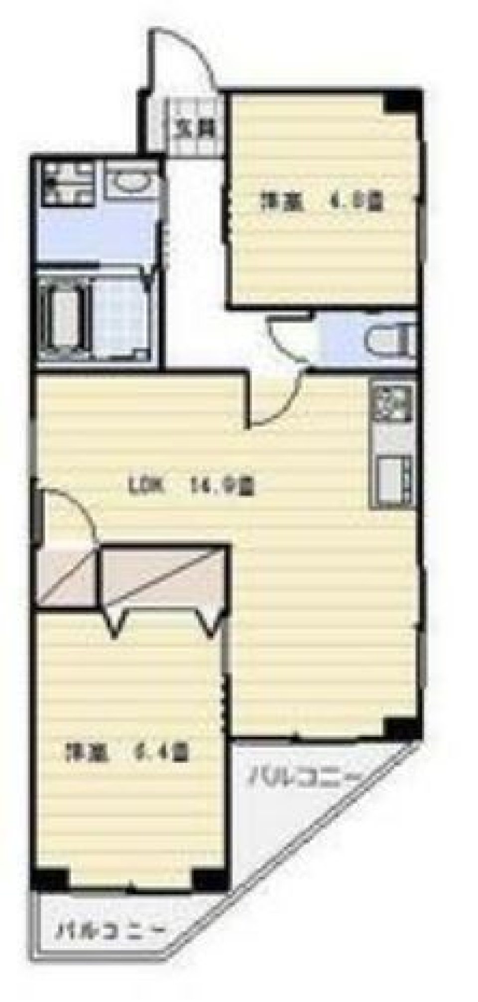 ゆったり街中ライフ［ペット可］の間取り図