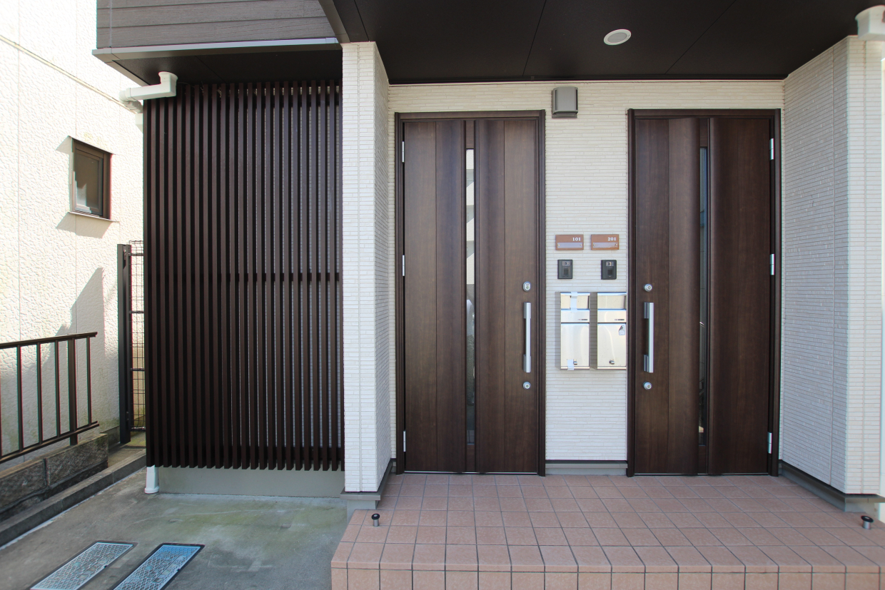 やっぱりおしゃれな玄関先。