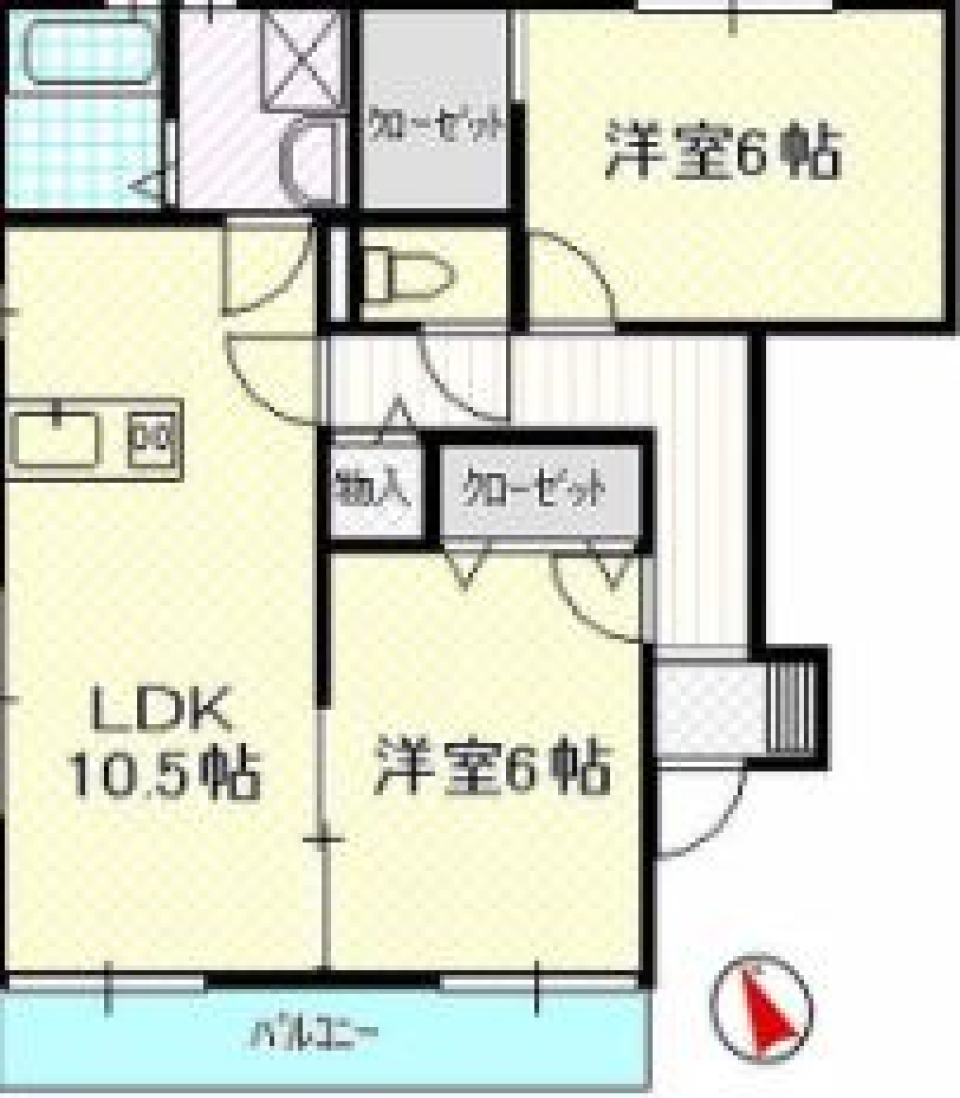 にっこり収納の間取り図
