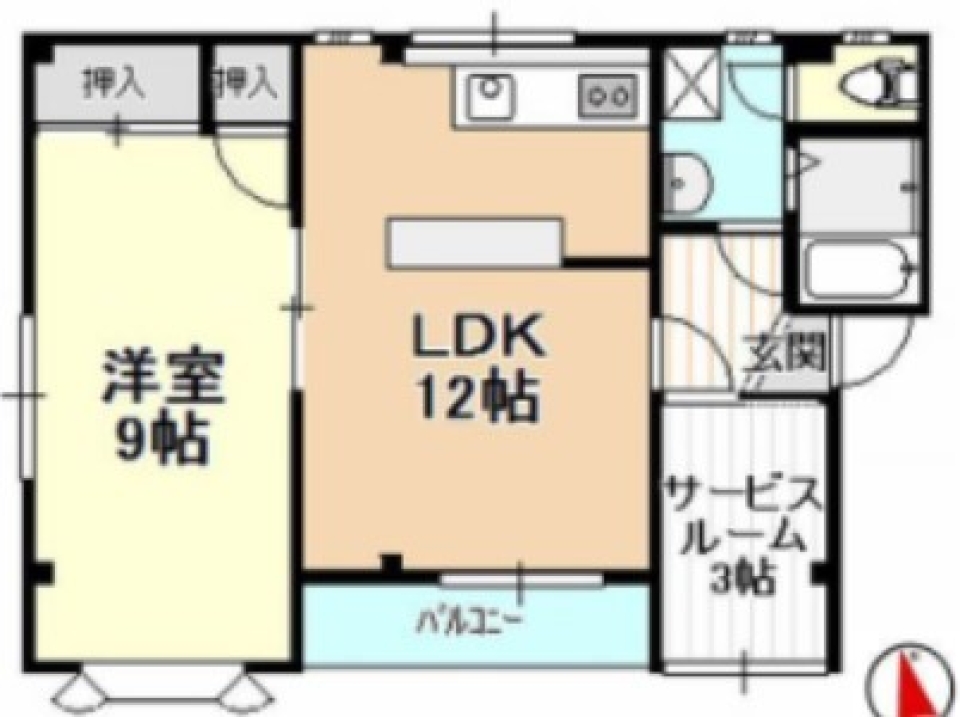 お洒落なお部屋でEnjoy生活の間取り図