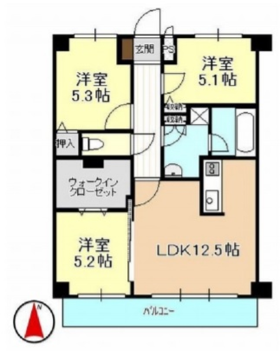 【ペット可】お散歩コースは佐鳴湖です！の間取り図