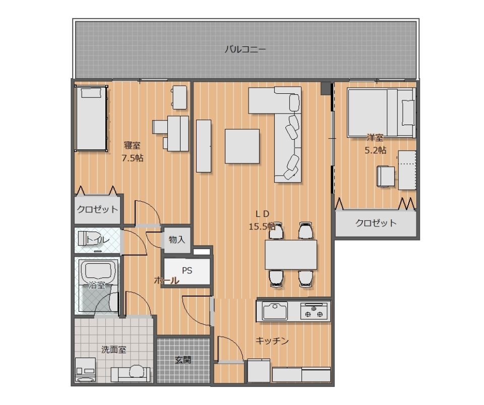 タワマンの極みの間取り図