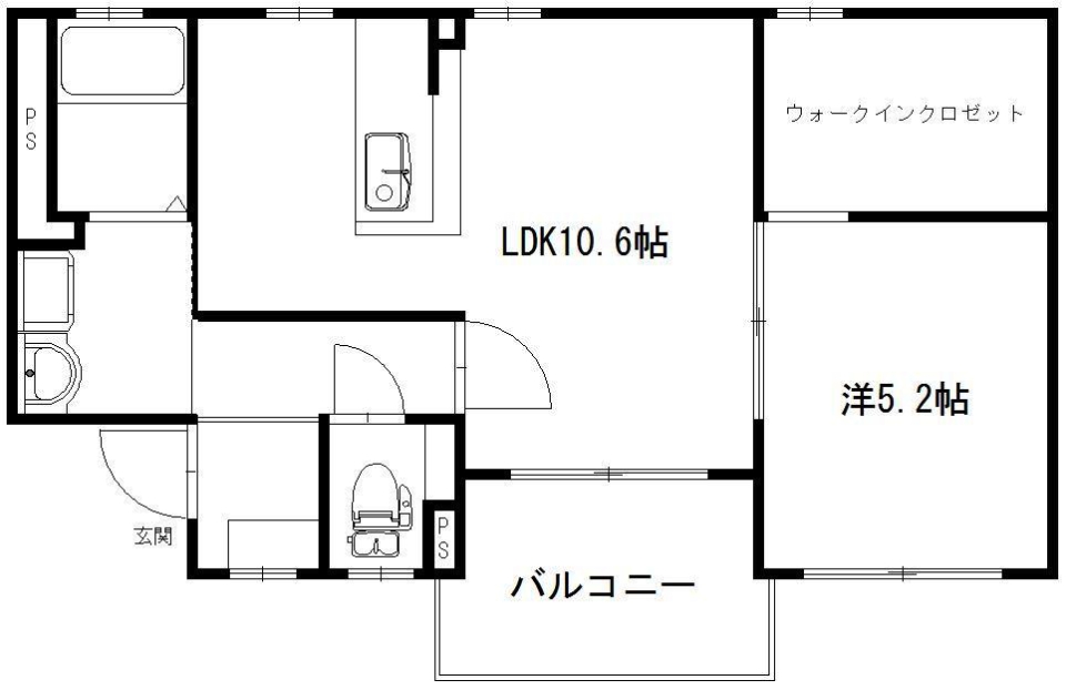 1フロアを貸し切り! 窓がたくさんのお部屋の間取り図