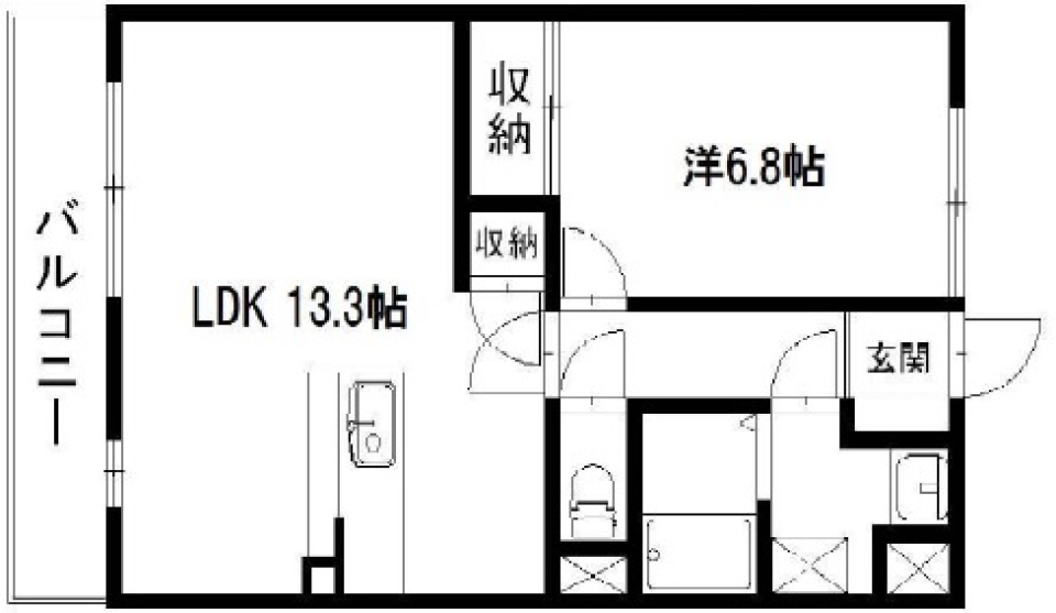 小さな鳥の巣の間取り図