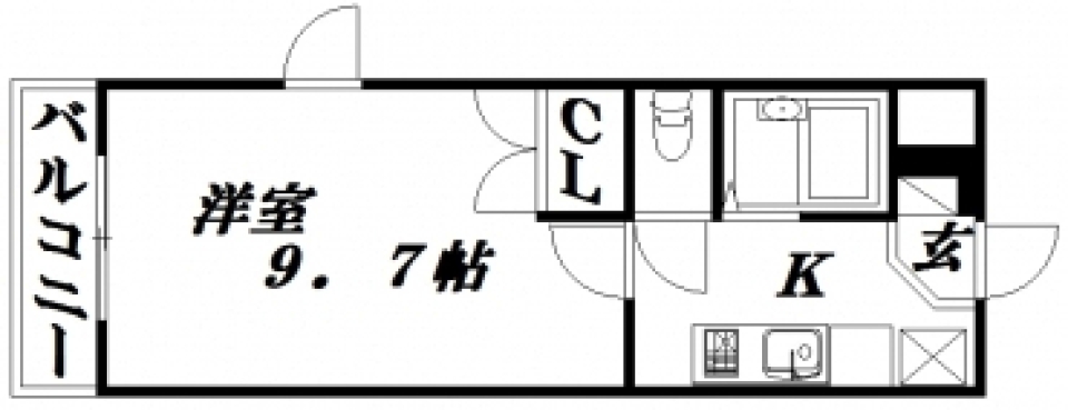 オール電化で角の部屋の間取り図