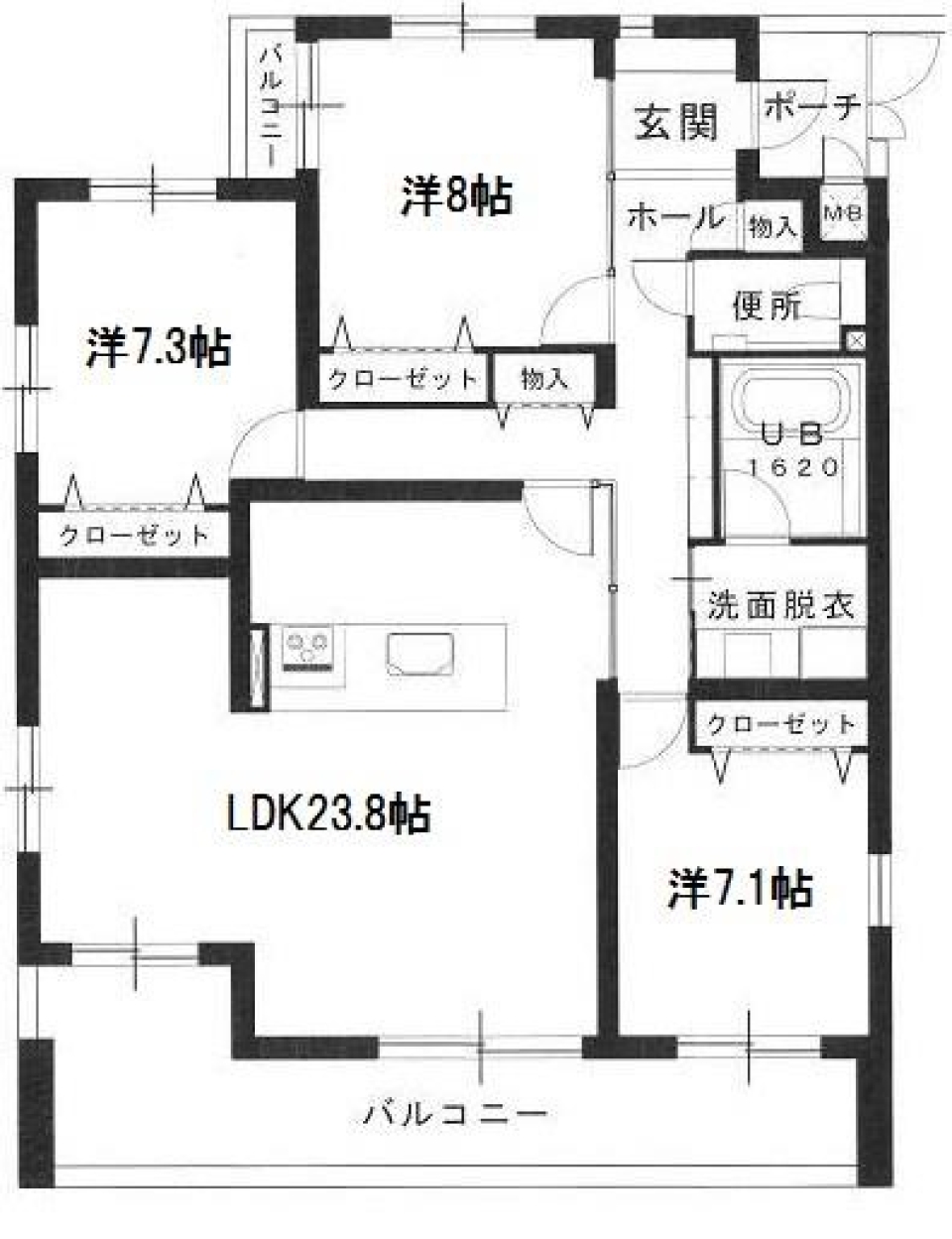 KING OF MAISON。の間取り図