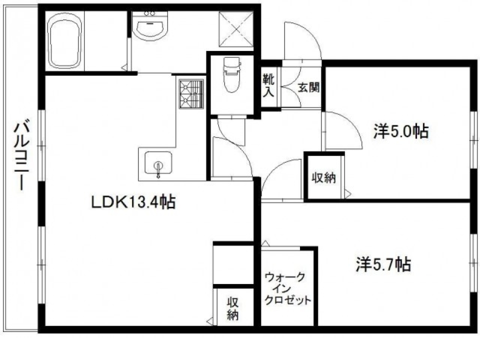 愛犬と過ごす優雅な1日［ペット可］の間取り図