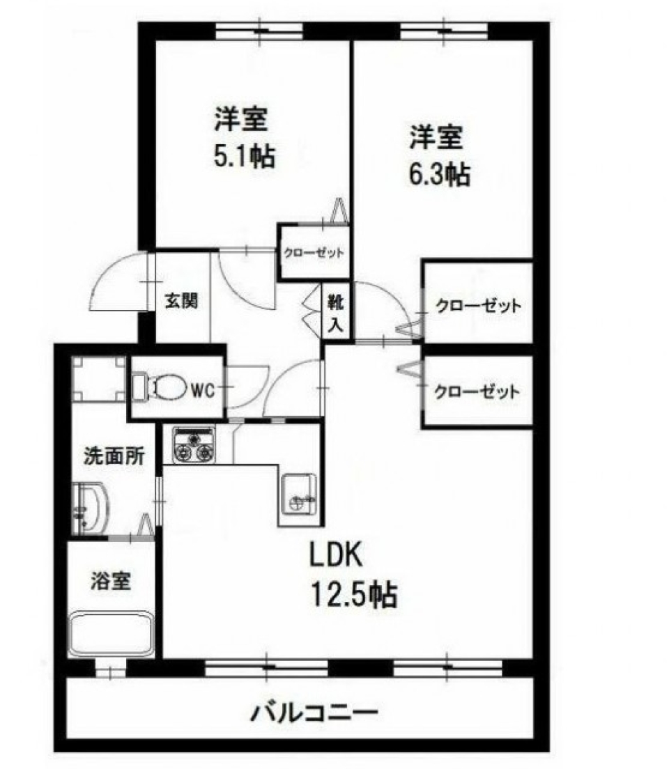 キッチンがお気に入りの間取り図