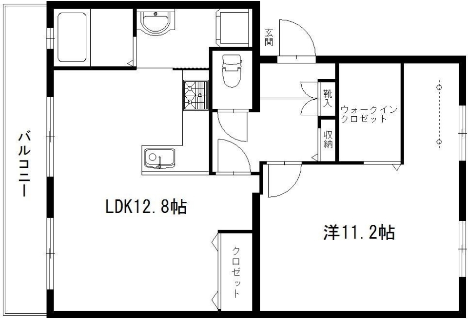 広々プライベート空間を楽しむ。の間取り図