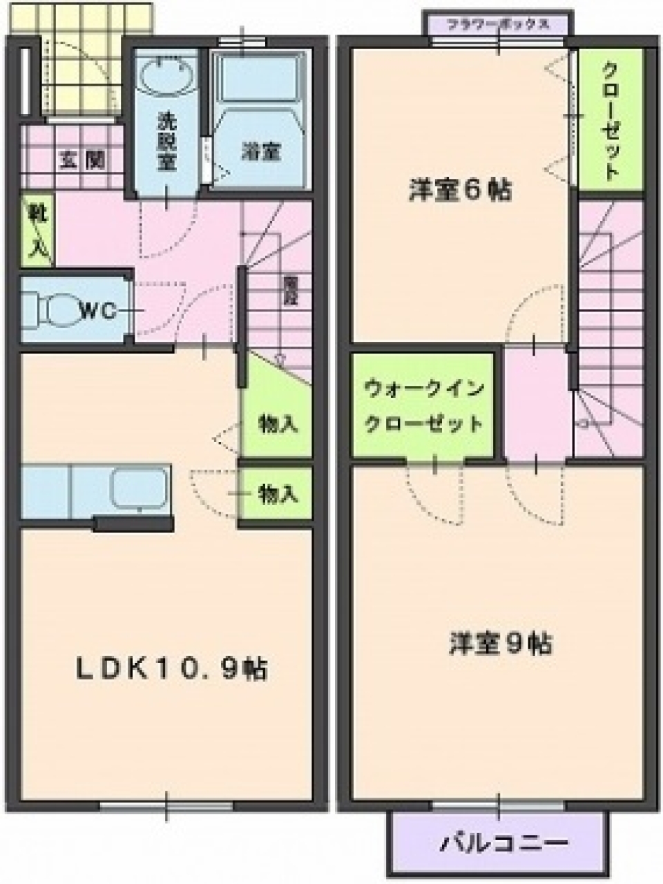 Coffee Cafe「Shimoyamanashi」の間取り図