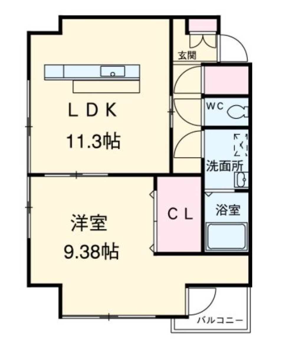 【ペット可】毎日お散歩！浜松城へ！の間取り図