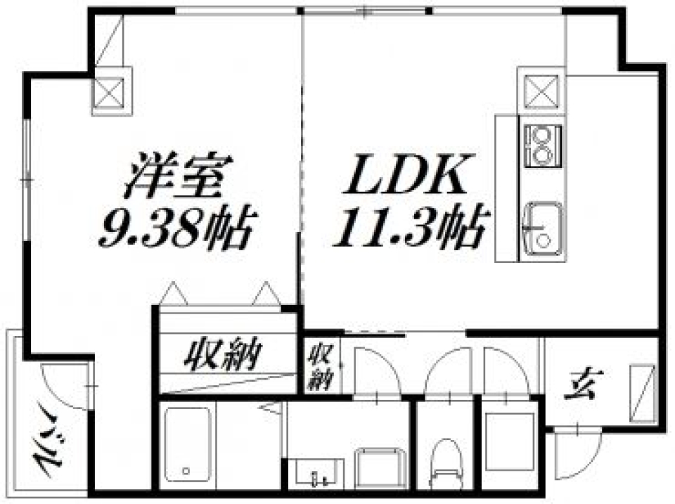 出世したいならこの部屋に！の間取り図