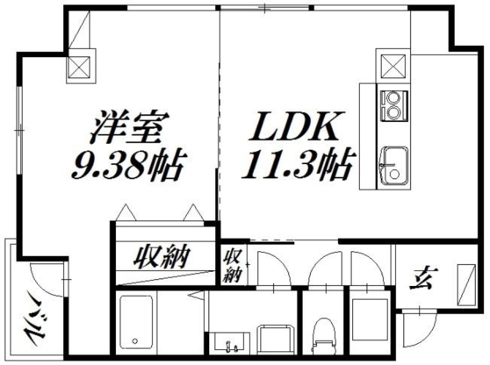 出世したいならこの部屋に！の間取り図