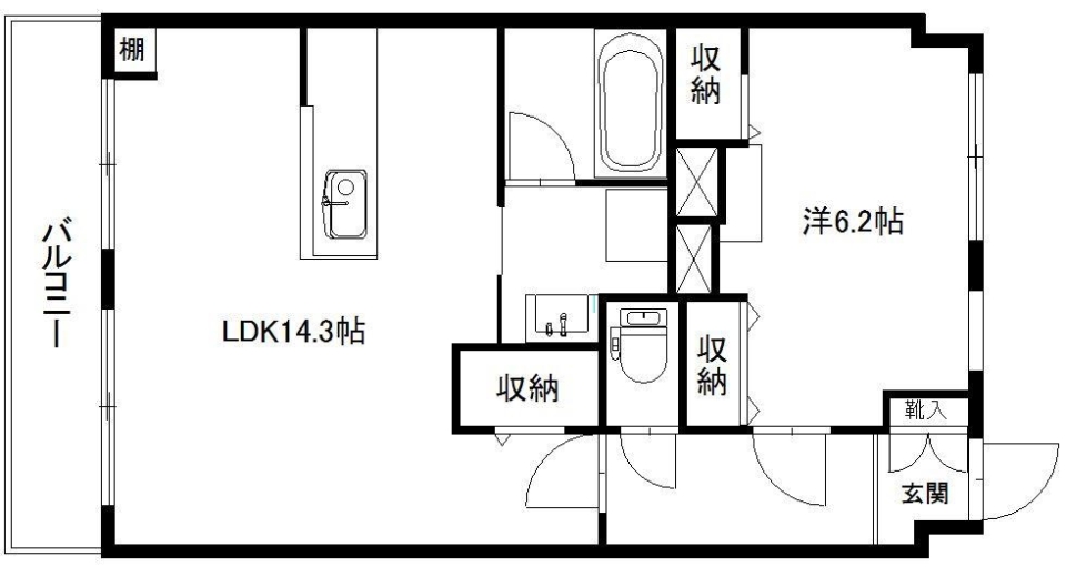 自宅サテライトオフィス。の間取り図