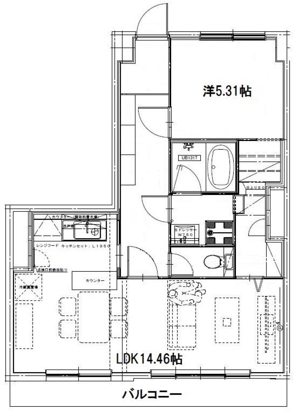 無垢の細道の間取り図
