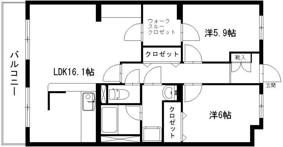 マテリアルリビングルームの間取り図