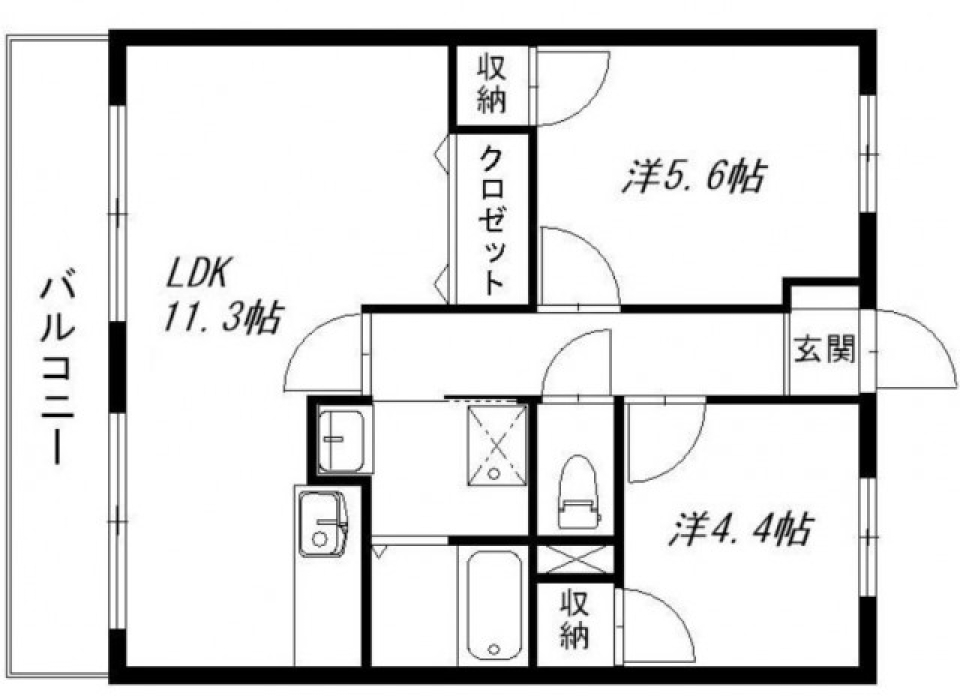 使いやすさ〇オシャレ〇の間取り図