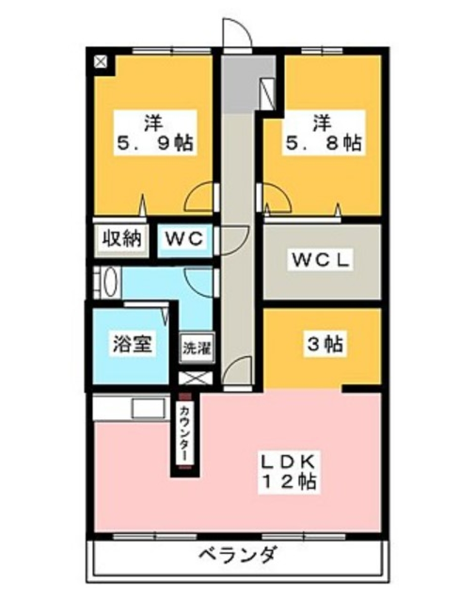 仕事空間おもいのままの間取り図