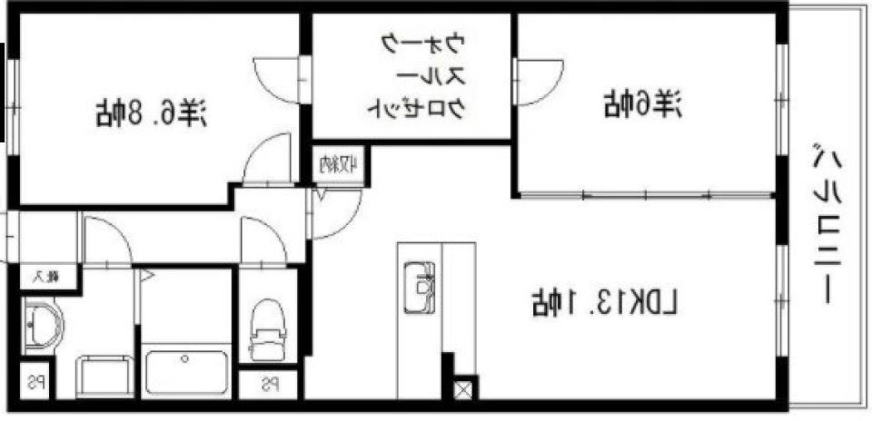 コバルトブルーの風に溶けるの間取り図