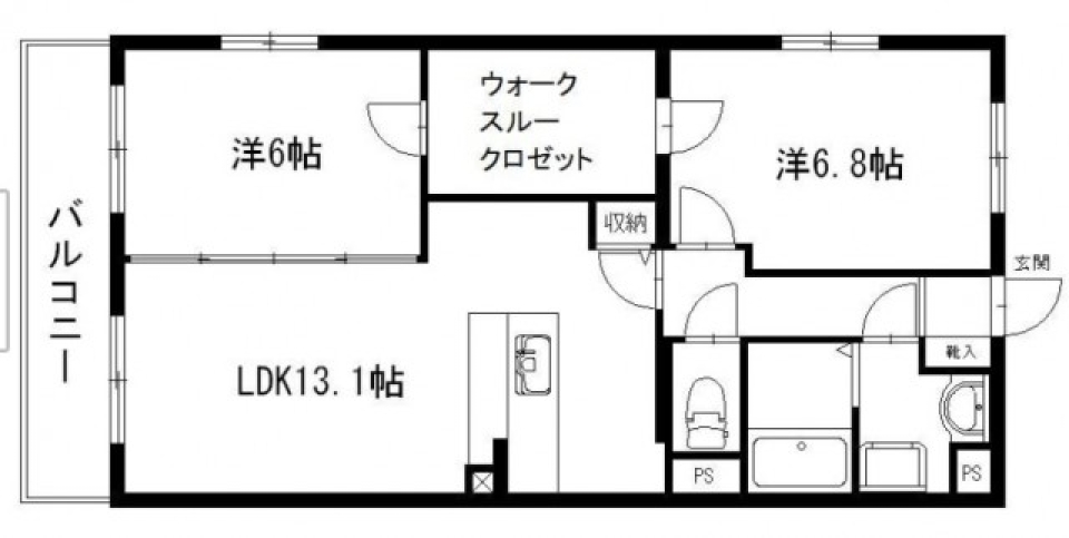 Happy Life with 愛犬［ペット可］の間取り図