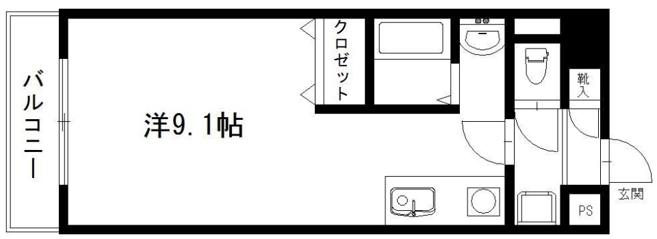 ひとり暮らし、両親への謳い文句。の間取り図