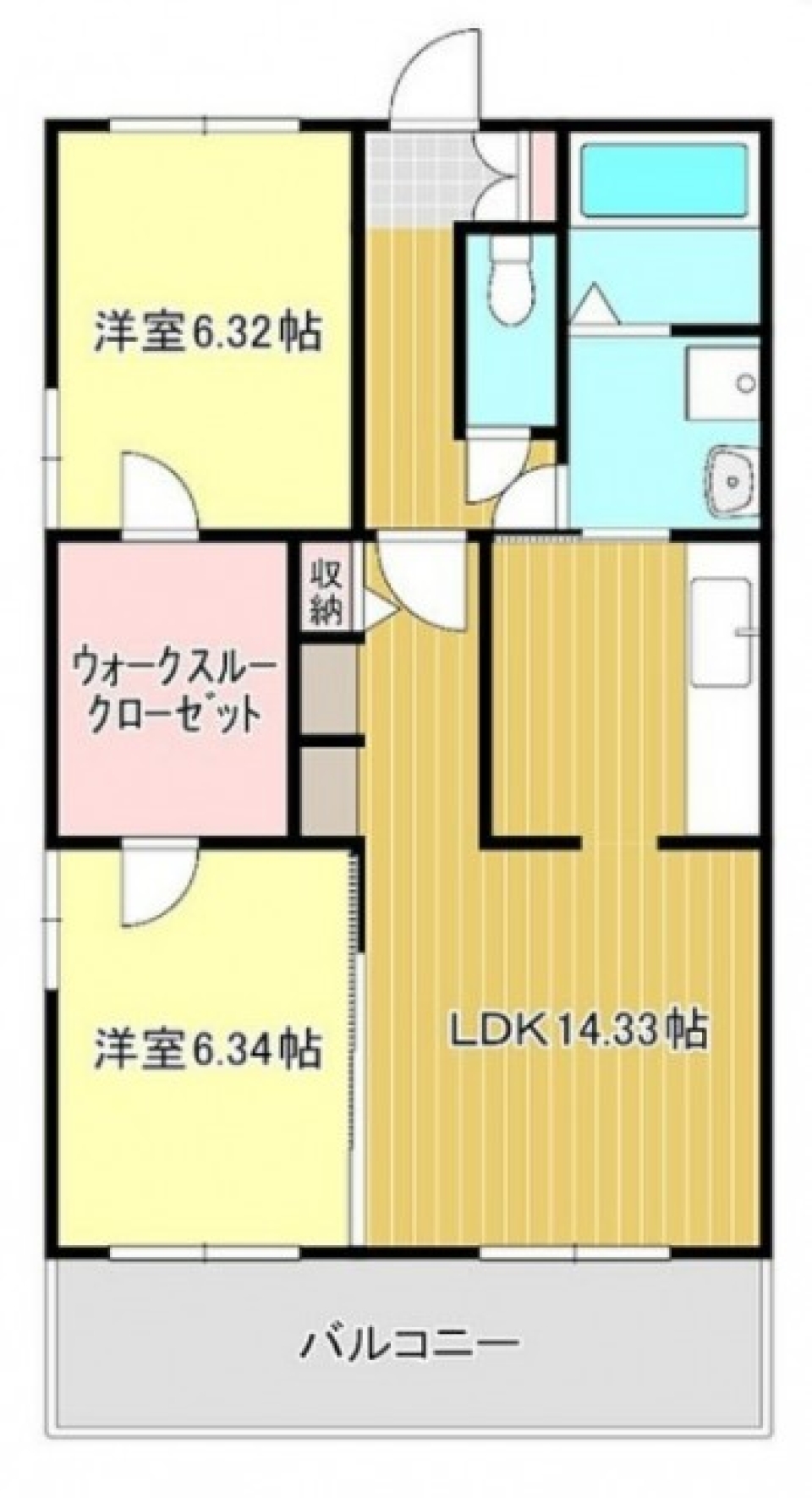 駅チカの浜北ナチュラル＆リラックスの間取り図