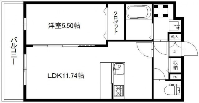 1LDKの間取り