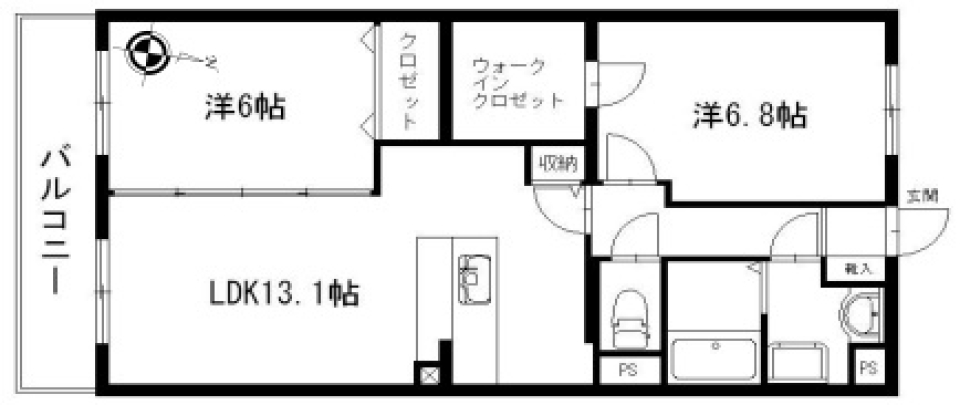 愛犬と暮らすレイクサイドストーリー［ペット可］の間取り図