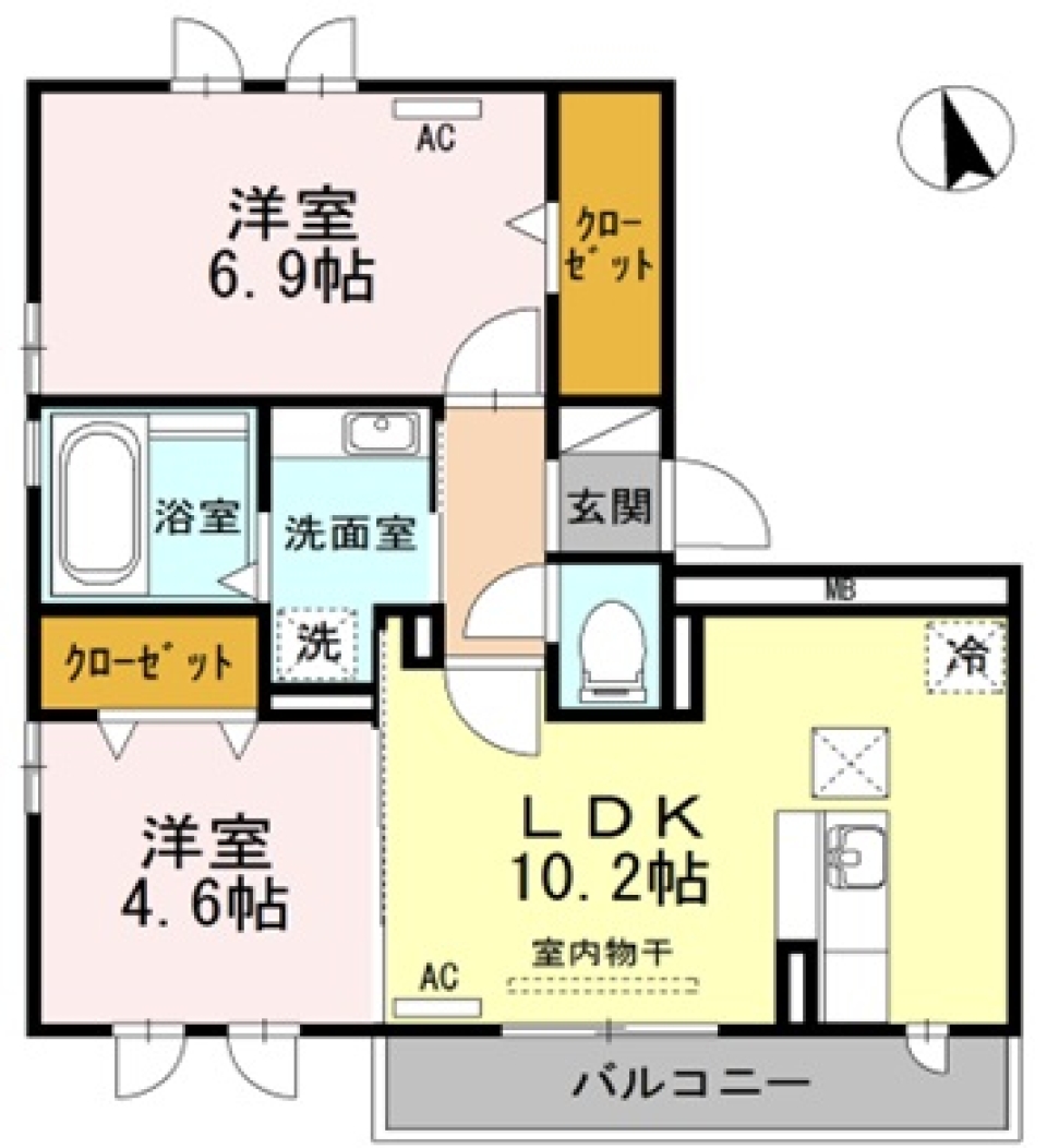 静岡西端のSecurity Maisonの間取り図