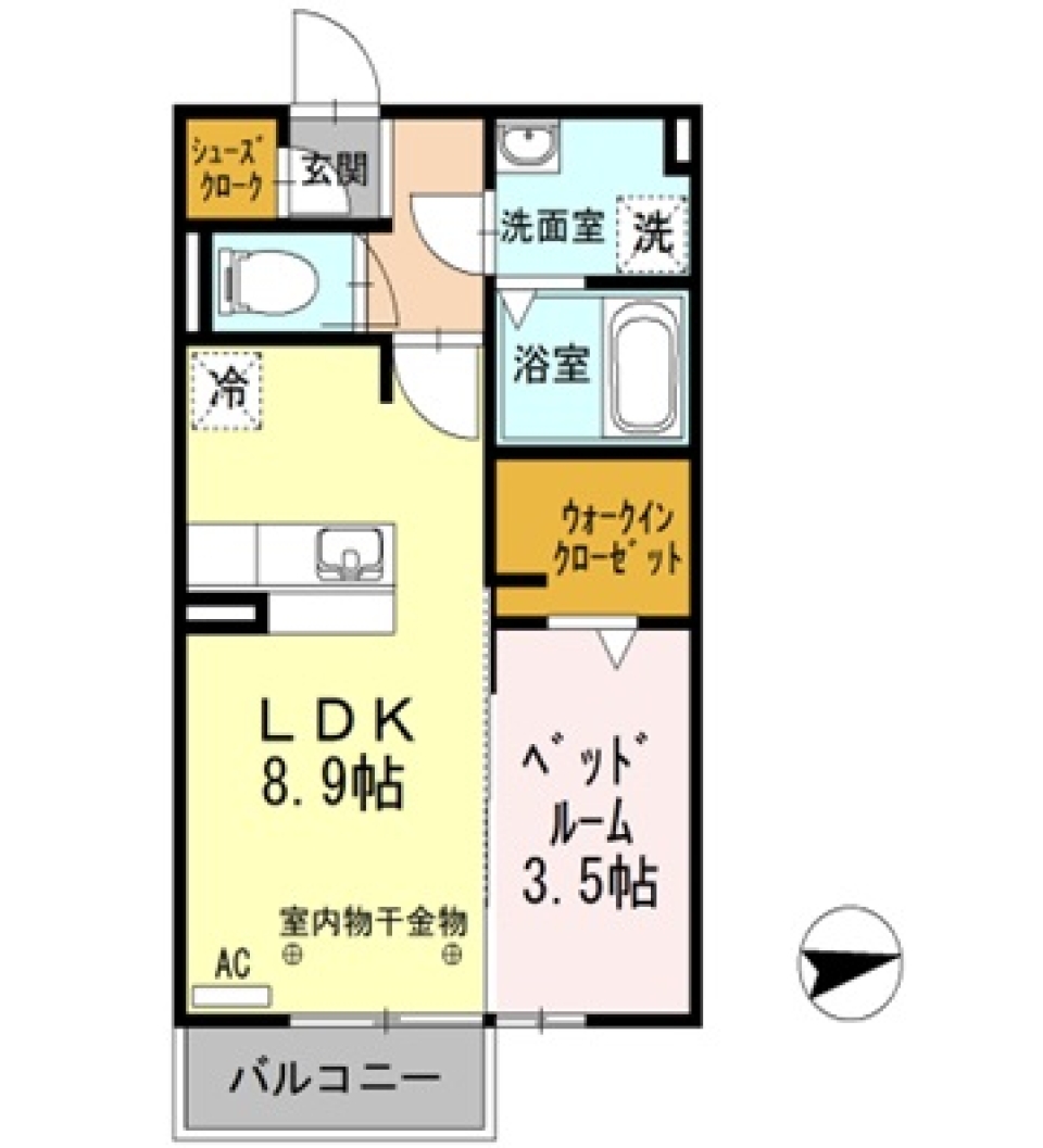 遠鉄沿線のおひとり様の間取り図