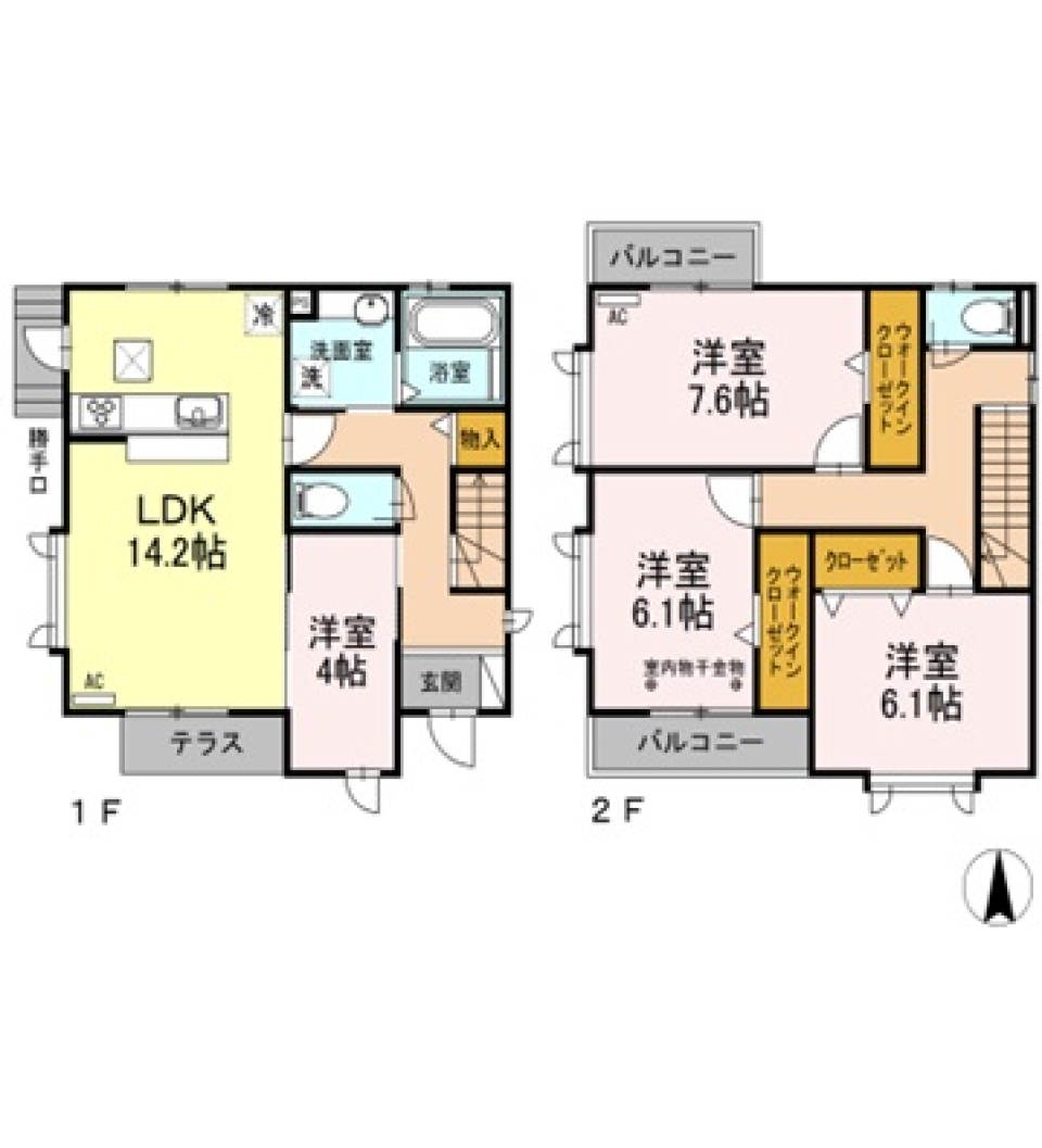 D-room Town KAMINISHIの間取り図