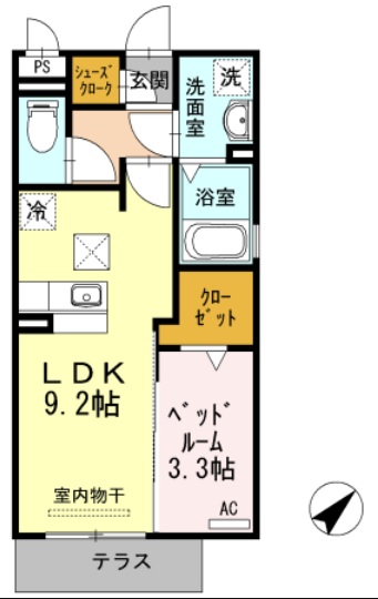 間取りはこちら。