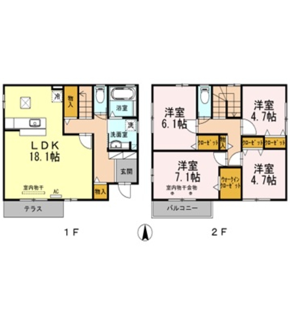 見逃すな！築浅貸家クオリティー。の間取り図