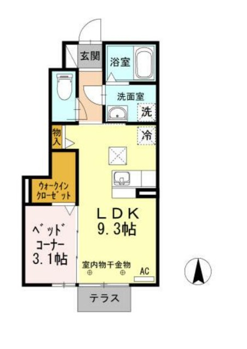 安心・安全・便利［ペット可］の間取り図
