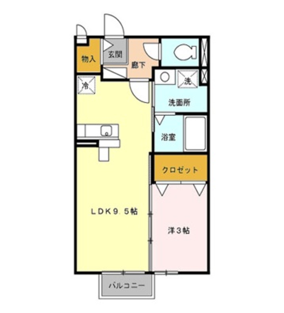 【キャンペーン賃料】立ち飲みBAR風キッチン。の間取り図