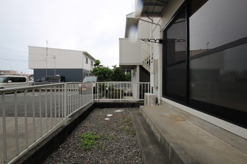 目玉の一つでもある大きな専用庭。