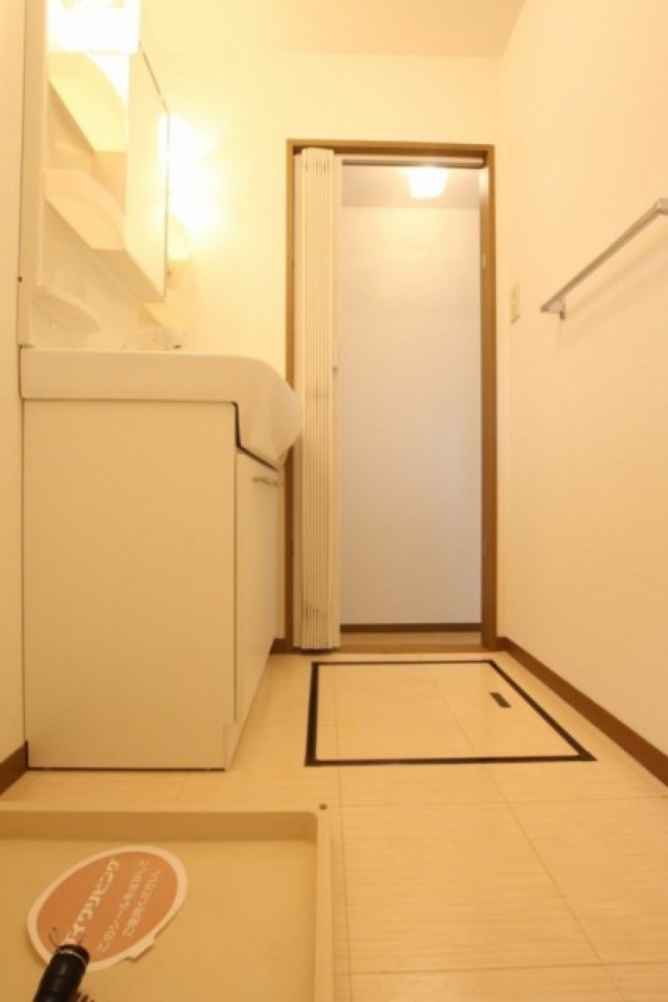 広々した脱衣所はファミリーには必要ですね。