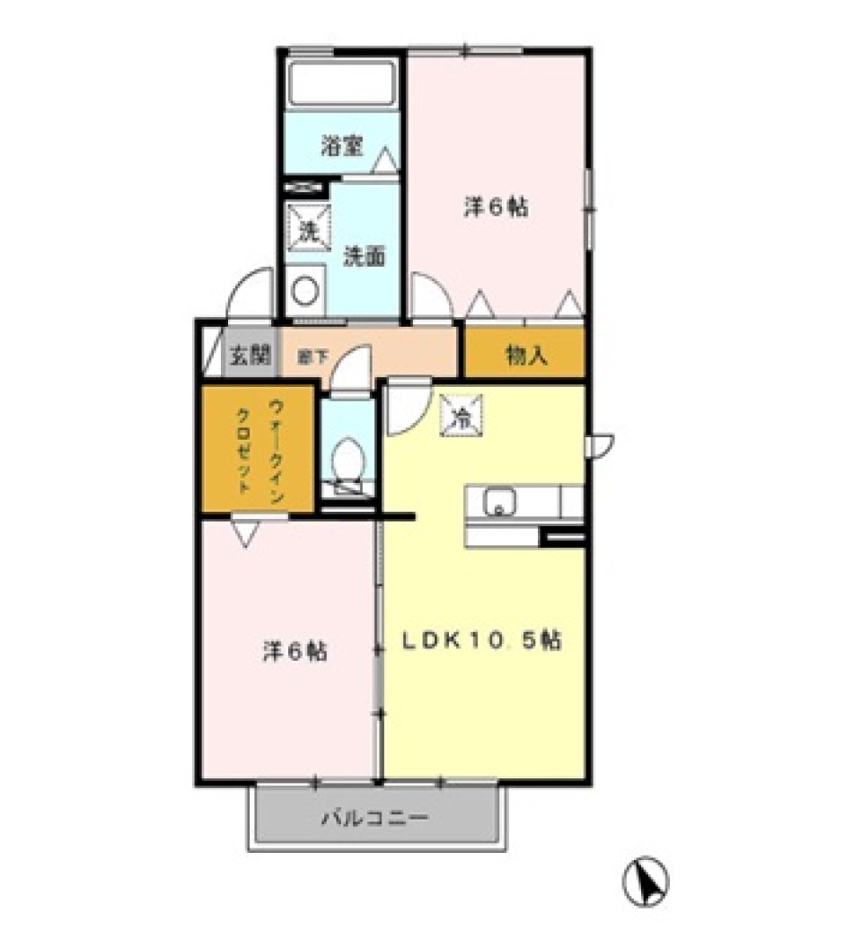 横須賀生活の間取り図