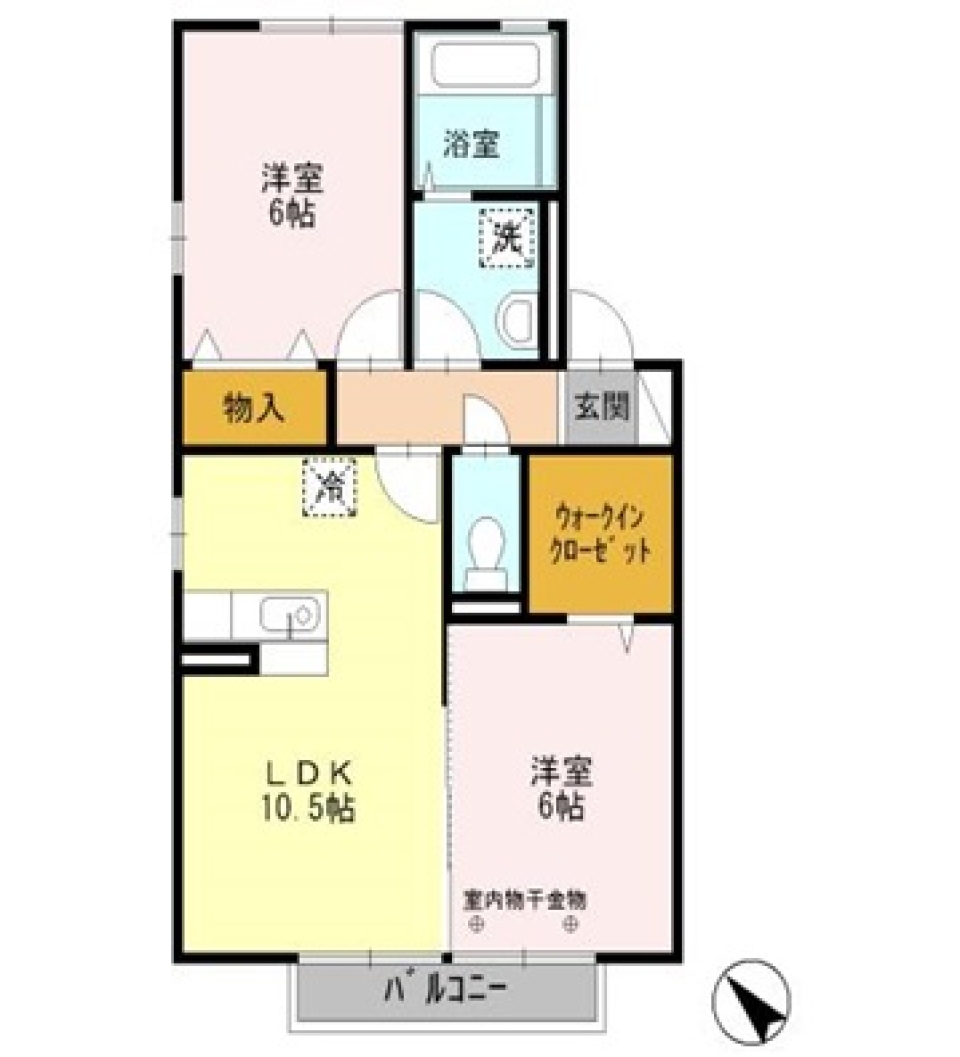 センスを感じるシンプルワールド。の間取り図