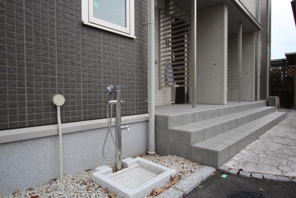ペット専用足洗い場フラグは嬉しいですね！