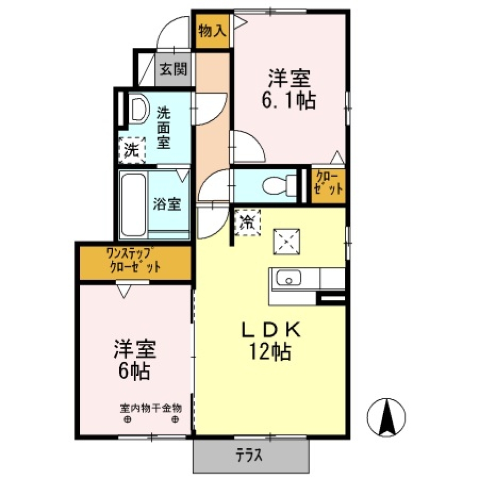 【キャンペーン賃料】街を見下ろして暮らす。の間取り図