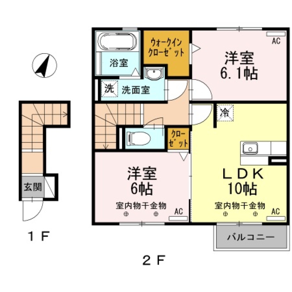 階段の上には秘密のアジト。の間取り図