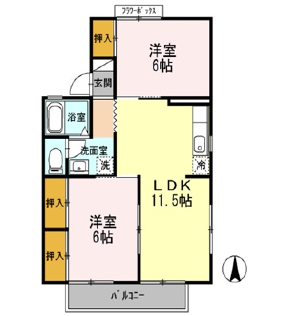 【キャンペーン賃料】賃料減額だよ全員集合！の間取り図