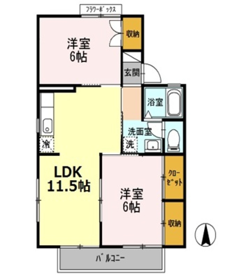 魅力は安さとリノベの力の間取り図