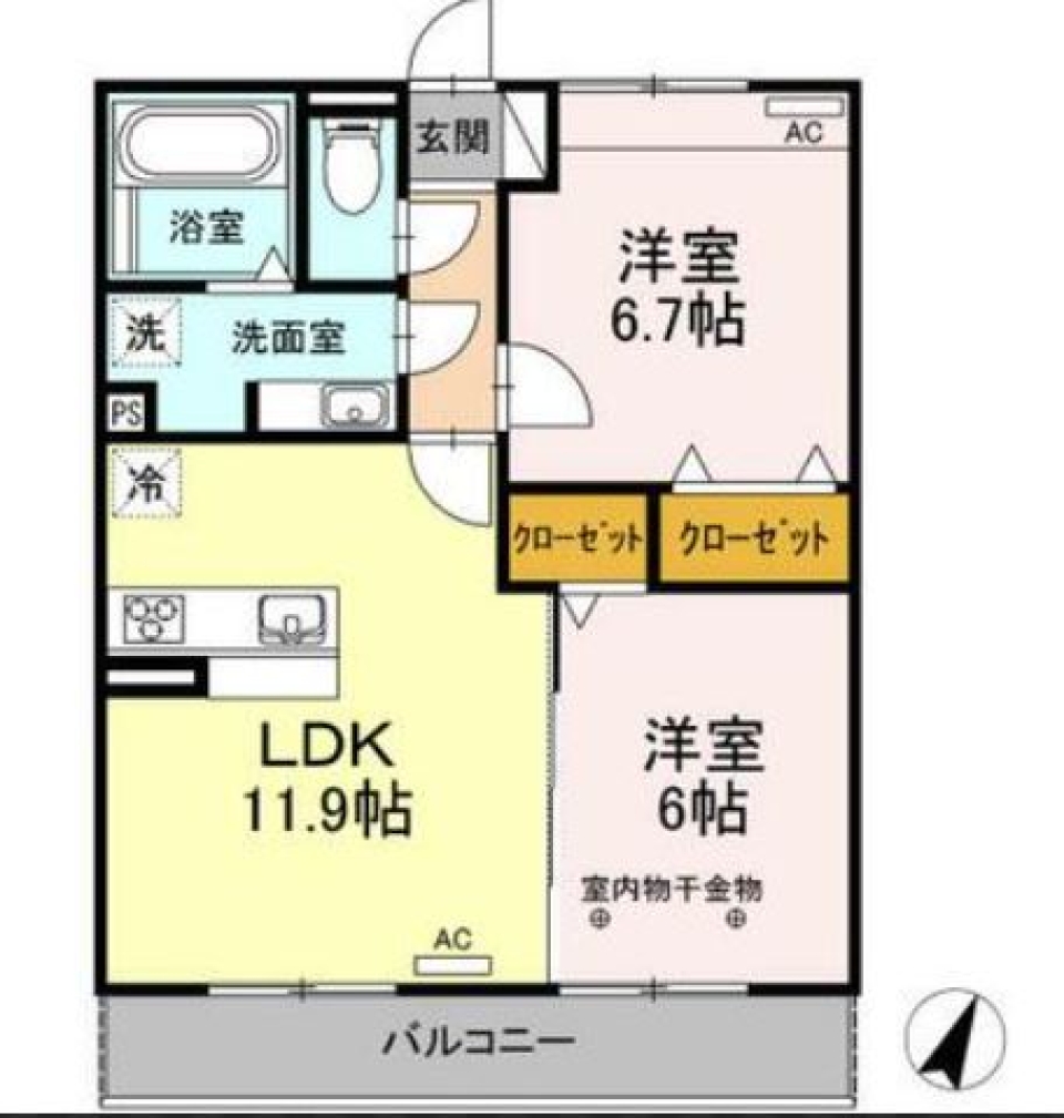 ワンコと一緒にただいま！の間取り図