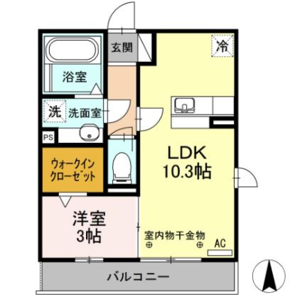 小さく、大きくの間取り図